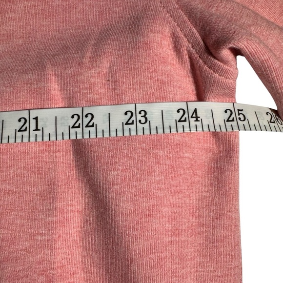 Tommy Hilfiger Quarter Zip Sweater XXL Big and Tall Pink Cotton Lightweight Long - Picture 6 of 10